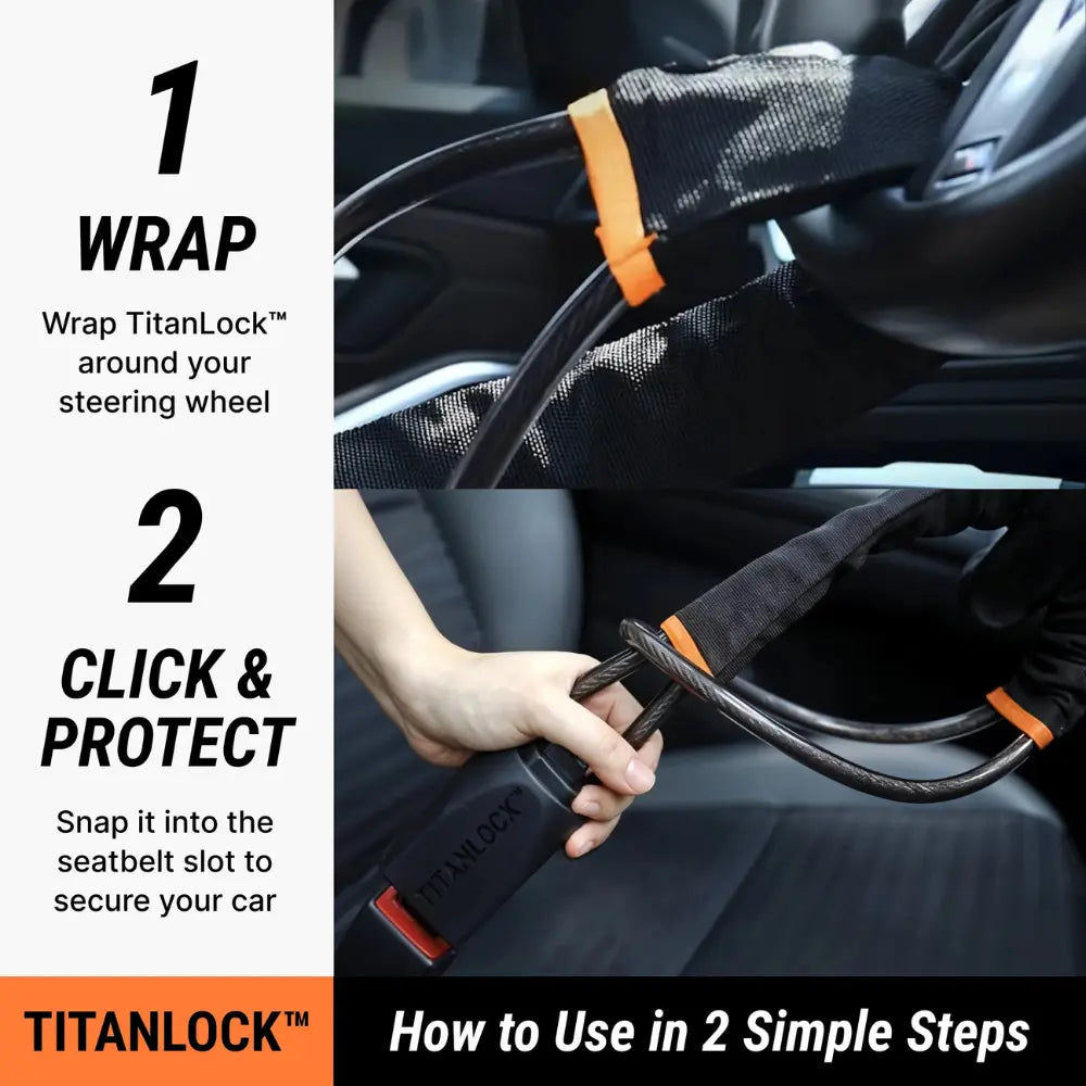 Military-Grade Steering Wheel Lock