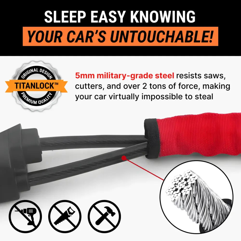 Military-Grade Steering Wheel Lock
