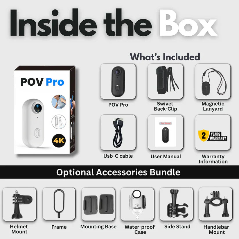 Hands-Free 4K POV Camera