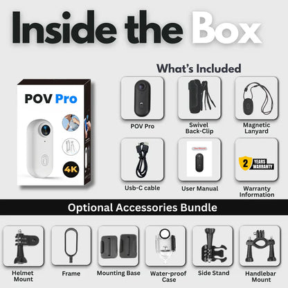 Hands-Free 4K POV Camera